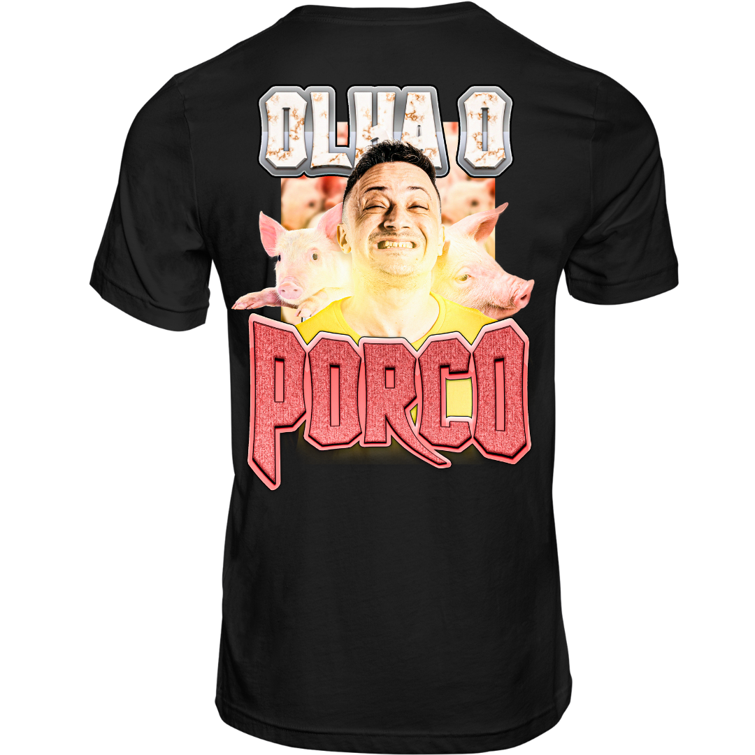 Camiseta Feminina Olha o Porco
