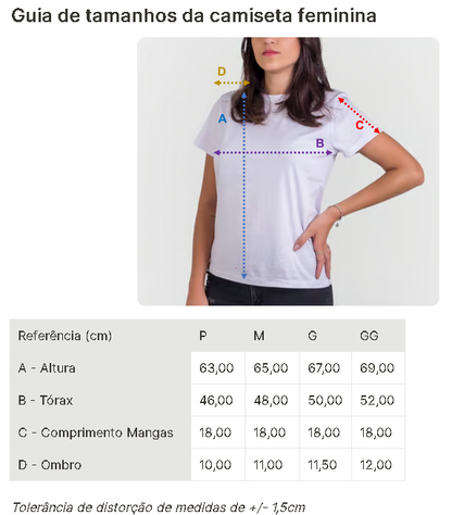 Camiseta Feminina Cala Boca Diabo